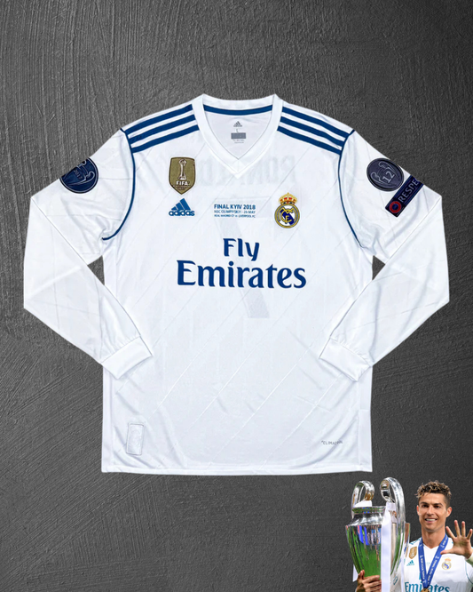 Jersey Real Madrid Retro 2017/18 Ronaldo Final Champions