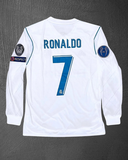 Jersey Real Madrid Retro 2017/18 Ronaldo Final Champions