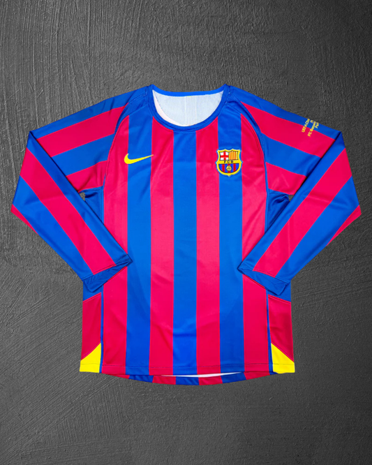 Jersey Barcelona Retro 2005/2006 Ronaldinho Final Champions