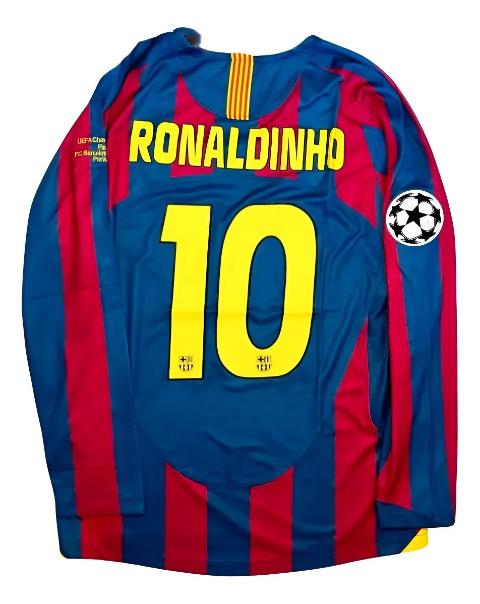 Jersey Barca Retro 2005/2006 Ronaldinho Playera
