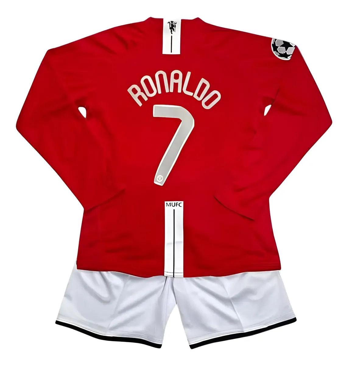 Kit Niño Manchester United Retro 07/08 Ronaldo Jersey
