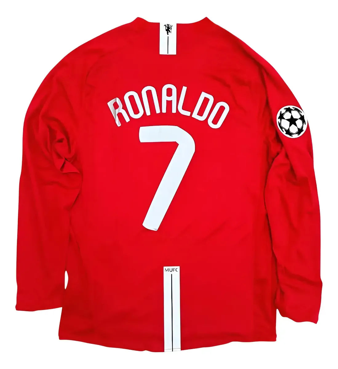 Jersey Manchester United Ronaldo 07/08 Retro Final Champions Manga larga