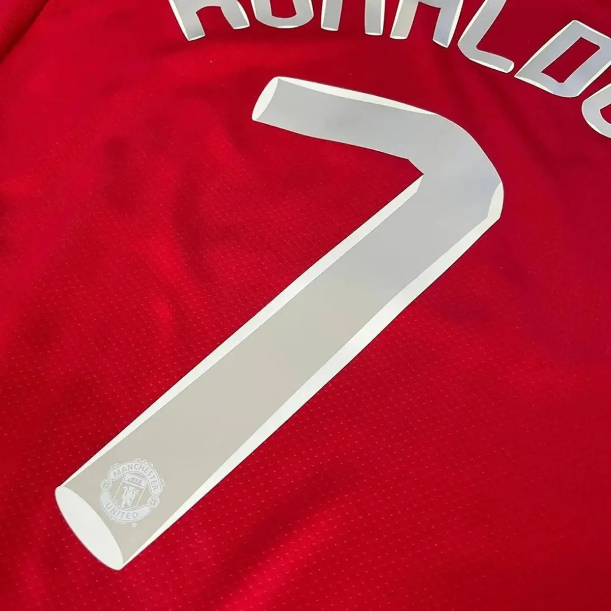 Jersey Manchester United Ronaldo 07/08 Retro Final Champions Manga larga