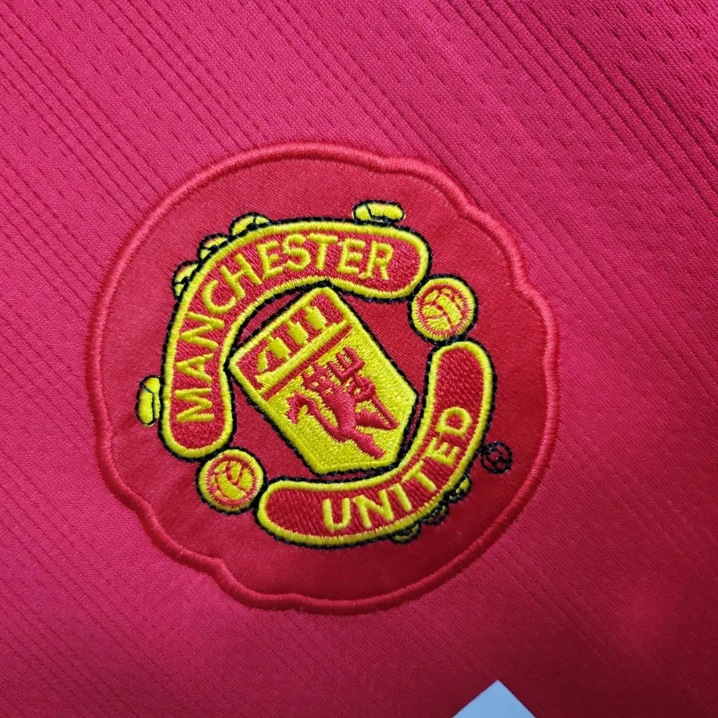 Jersey Manchester United Ronaldo 07/08 Retro Final Champions Manga larga