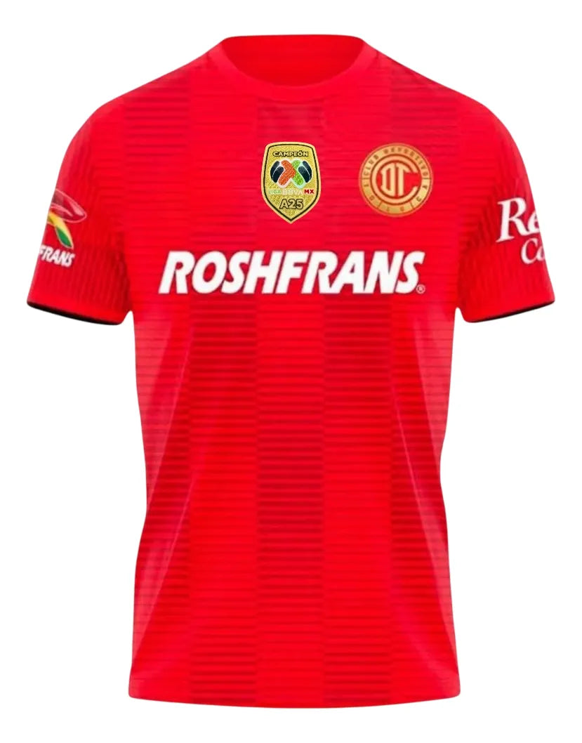 Jersey Toluca Campeón 2025 Nueva Temporada Playera